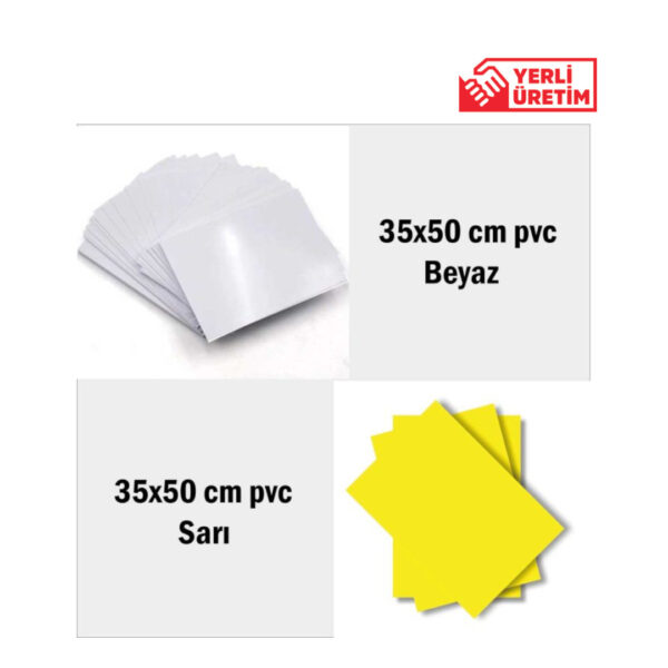 Yaz Sil Pvc Vantuslu Afiş Etiketlik